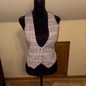 Free People Button-Up Vest